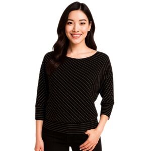 Jennifer Lopez glittery striped top, XS